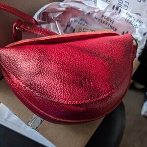 Portland Leather Reba Red Crossbody Bag